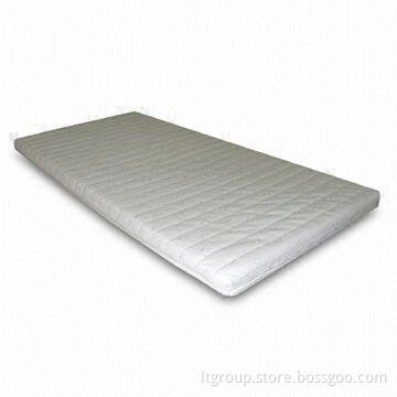 Memory Foam Topper with Quilting of "S" White Jacquard Ticking + Polyester